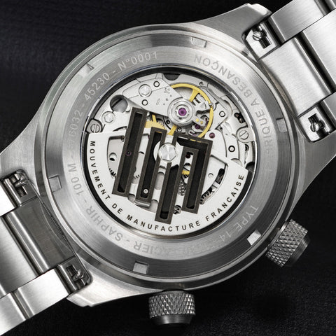 Montre LIP Type 14 Automatique 41 mm – Réf. 676032 – Calibre Manufacture R26, Acier Inoxydable, Verre Saphir, Étanche 100 m