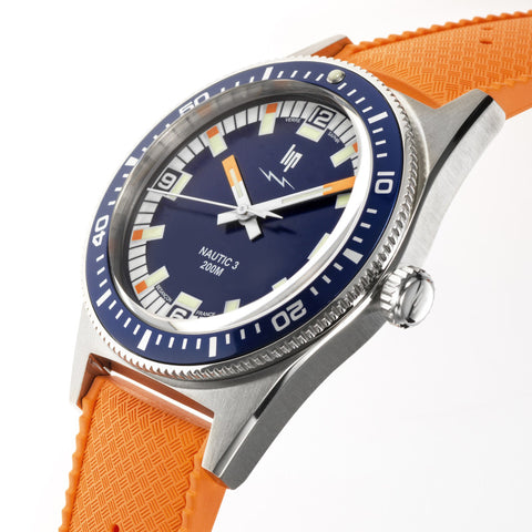 Lip Nautic 3 671861 – Montre Plongée 200 m 39 mm Bleu