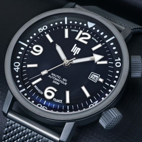 Montre Homme LIP Nautic-Ski Automatique – 41 mm Réf. 671859 – Fabriquée en France