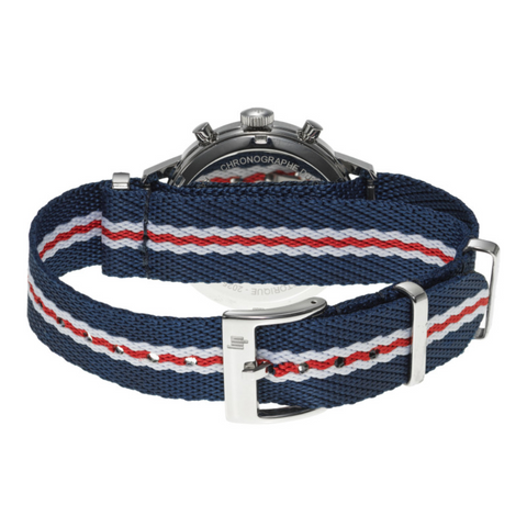 Montre Lip Rallye Méca-Quartz GPFH 39 mm – Réf. 670065 – Chronographe Homme – Style Vintage Sport – Mouvement Hybride