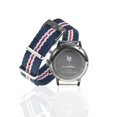 Montre Lip Rallye Méca-Quartz GPFH 39 mm – Réf. 670065 – Chronographe Homme – Style Vintage Sport – Mouvement Hybride