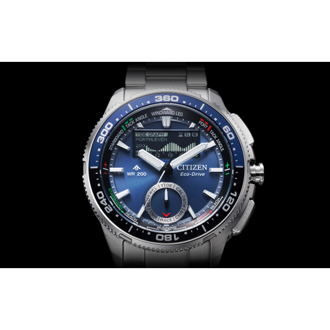 Citizen Promaster JV3006-50L Wave Tracker Eco-Drive – Montre Plongée 200 m Acier