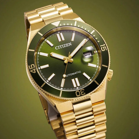 Citizen Tsuyosa NJ0232-53X – Full Gold Olive Automatique