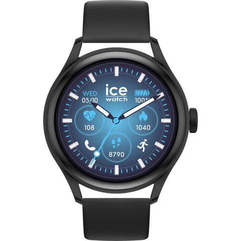 Montre Connectée Mixte ICE Smart 3.0 – Black Réf. 025105 | Écran AMOLED 1.20'', GPS, Suivi Santé, Notifications