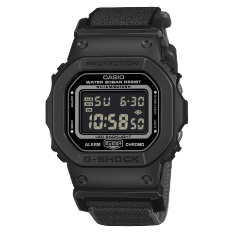 G-SHOCK DW-5600MNC-1ER – Montre Bracelet Tissu Extensible FIDLOCK®
