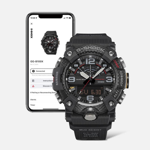 G-SHOCK Mudmaster GG-B100X-1AER | Carbone Bluetooth