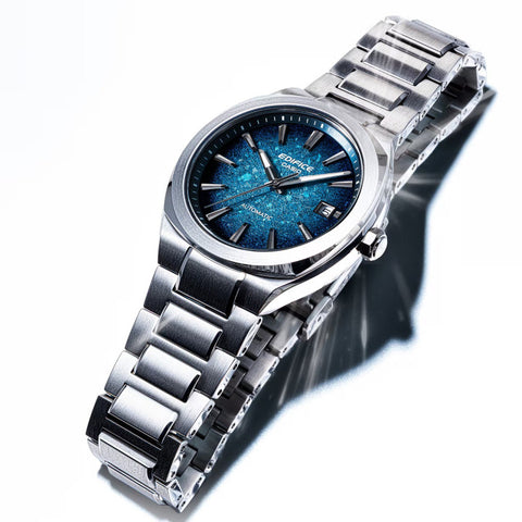 Montre Homme Casio Edifice EFK-200D-2AER Automatique | Boîtier Acier Inoxydable & Cadran Bleu Électroformé