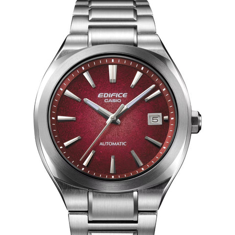 Montre Homme Casio Edifice EFK-200D-4AER Automatique | Boîtier Acier Inoxydable & Cadran Rouge Électroformé