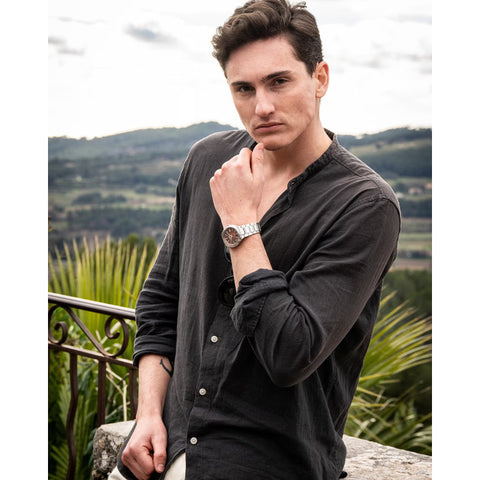 Montre Homme Casio Edifice EFK-200D-4AER Automatique | Boîtier Acier Inoxydable & Cadran Rouge Électroformé