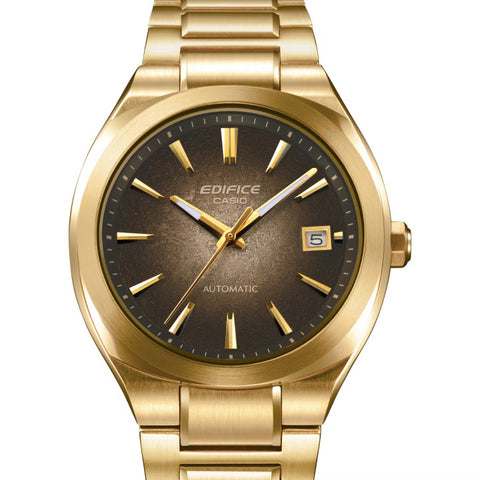 Montre Homme Casio Edifice EFK-200DG-5AER Automatique | Boîtier Acier Doré & Cadran Marron Électroformé