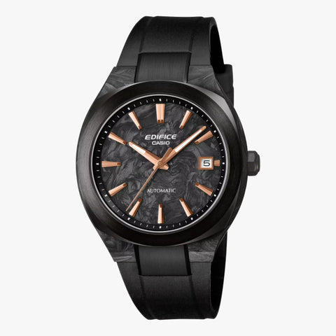 Montre Homme Casio Edifice EFK-200XPB-1AER Automatique | Boîtier & Cadran Carbone Forgé Noir et Index Or Rose