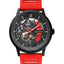 Pierre Lannier Paddock 341A459 – Montre Homme Chronographe 43mm Cadran Noir Bracelet Rouge Sport Automobile