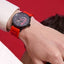 Pierre Lannier Paddock 341A459 – Montre Homme Chronographe 43mm Cadran Noir Bracelet Rouge Sport Automobile