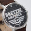 Pierre Lannier x Bretzel Airlines – Montre Bretzel Air Force Acier – Bracelet Cuir Acajou – Édition Spéciale