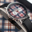 Pierre Lannier x Bretzel Airlines – Montre Kelsch Bleu Blanc Rouge – Bracelet Cuir Noir – Édition Spéciale Alsace