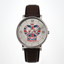 Montre Pierre Lannier God Save Bretzel – Édition Bretzel Airlines – Acier 40,5 mm – Bracelet Cuir Ébène – Made in France