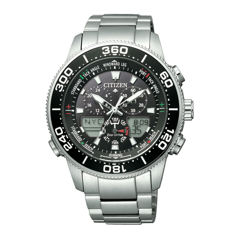 Citizen JR4060-88E Promaster Marine – Montre Homme Solaire Multifonction 44mm Étanche 200m