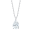COLLIER Diamant laboratoire  TAILLE POIRE 0.50 CT