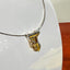 Pendentif création Or Gris Or Jaune diamants